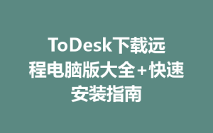 ToDesk下载远程电脑版大全+快速安装指南-ToDesk